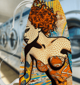 Trendy Surfing 5 24 Laundry Bag with vibrant surf print for home organization.